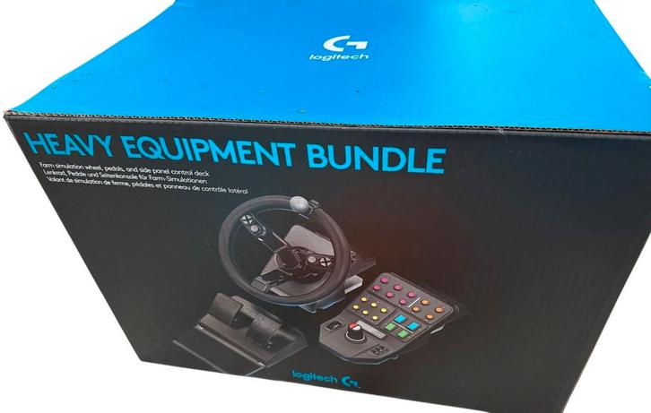 Logitech G Saitek Heavy Equipment Bundle - Nieuwstaat, Spelcomputers en Games, Games | Pc, Zo goed als nieuw, Simulatie, 1 speler