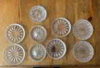 9 diverse onderzetters van glas met mooie sterre print, Ophalen of Verzenden, Zo goed als nieuw, Glas of Kopje