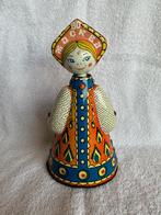 Vintage blikken opwindbare Matryoschka (1980), Antiek en Kunst, Ophalen of Verzenden