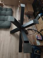 Mango houten tafelblad met industriële poot, Huis en Inrichting, Tafels | Eettafels, Ophalen, 50 tot 100 cm, Zo goed als nieuw