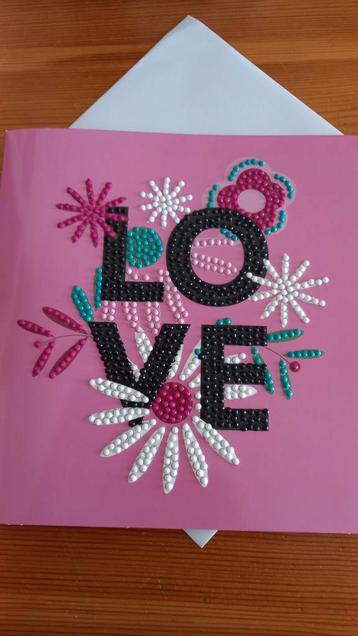 Kaart met envelop. Love. beschikbaar voor biedingen
