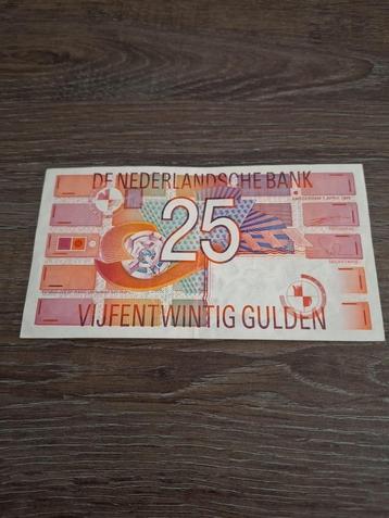 Mooi biljet 25 gulden Roodborstje, 1989 beschikbaar voor biedingen