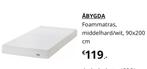 ÅBYGDA foam matras (mattress) 90x200 medium firm/white  IKEA, Huis en Inrichting, Slaapkamer | Matrassen en Bedbodems, 90 cm, Eenpersoons