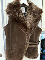 Yaya Leren Bodywarmer/Vest, Ophalen of Verzenden, Zo goed als nieuw, Maat 38/40 (M), Bruin