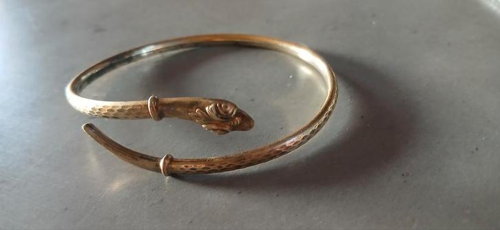 cobra slangarmaband. met merkteken, Sieraden, Tassen en Uiterlijk, Armbanden, Gebruikt, Overige kleuren, Verzenden