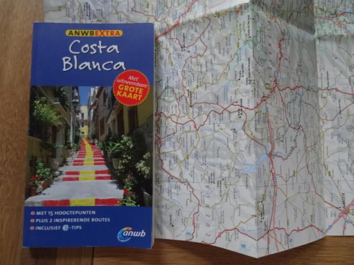 Costa Blanca, Valencia ; anwb extra reisgids / met landkaart, Boeken, Reisgidsen, Zo goed als nieuw, Reisgids of -boek, Europa