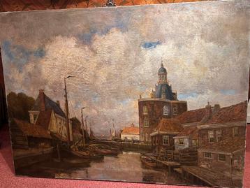 TEAB. Gezicht op Enkhuizen door Cees van Waning 1861-1921 beschikbaar voor biedingen