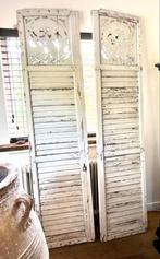 Set Franse Louvreluiken antiek, Gebruikt, 215 cm of meer, Overige typen, Hout