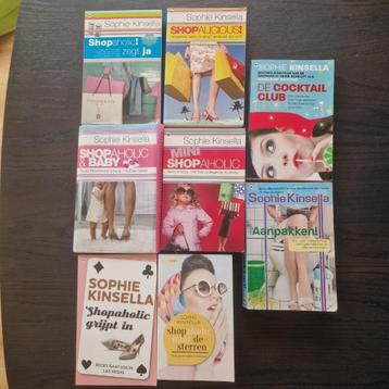 8 boeken, Shopaholic serie, van schrijfster Sophie Kinsella beschikbaar voor biedingen