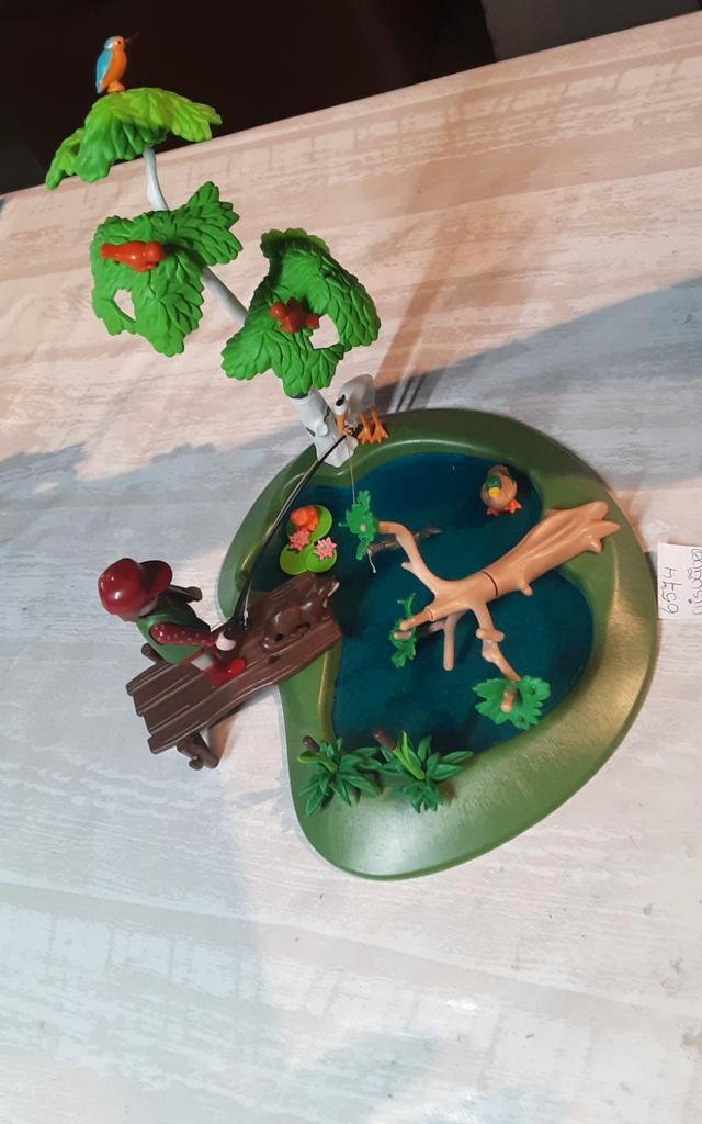 6574 visvijver met visser, Kinderen en Baby's, Speelgoed | Playmobil, Zo goed als nieuw, Complete set, Ophalen of Verzenden