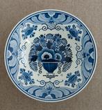 antiek Delfts Blauw aardewerk bord - handbeschilderd, Ophalen