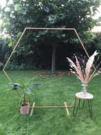 Gouden Hexagon Backdrop Frame voor bruiloft, Ophalen, Versiering, Geboorte of Huwelijk