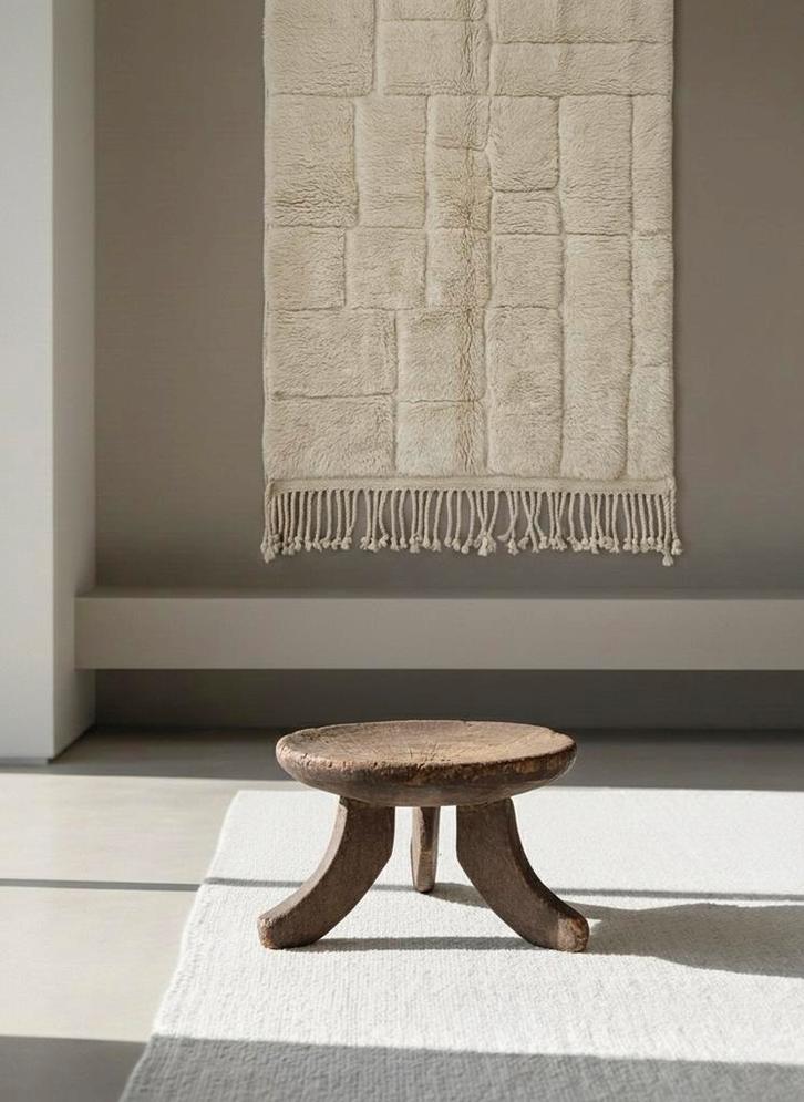 Antieke Oromo Houten Stoel / Kruk / Tafel - Afrika, Huis en Inrichting, Stoffering | Tapijten en Kleden, Gebruikt, 50 tot 100 cm