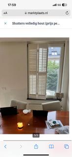 Houten shutters wit, Huis en Inrichting, Ophalen, Zo goed als nieuw