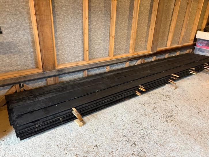 Zweeds rabat planken 5 meter (39 stuks), Doe-het-zelf en Verbouw, Hout en Planken, Zo goed als nieuw, Plank, Overige houtsoorten