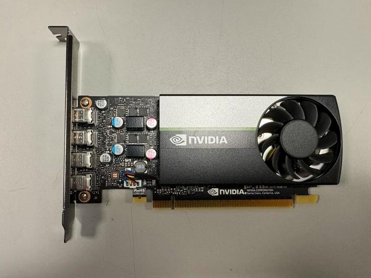 NVIDIA T1000 4GB GPU | 4x mini DP | GDDR6, Computers en Software, Videokaarten, Zo goed als nieuw, Nvidia, PCI-Express 3.0, GDDR6