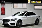 Mercedes-Benz C-klasse 180 AMG Sport Edition | Panoramadak |, 65 €/maand, Met garantie (alle), Wit, Bedrijf