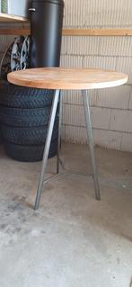 Tafel om lekker aan te staan, metaal frame en mangoblad, Huis en Inrichting, Tafels | Statafels, Ophalen, Nieuw