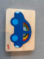 Goki puzzel auto laagjes hout, Ophalen, Zo goed als nieuw
