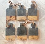 PTMD Leistenen Onderzetters / serveerplankjes set van 6, Ophalen of Verzenden, Nieuw, Glas of Kopje
