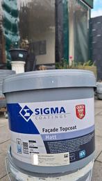 Sigma facade topcoat matt Quick Rain 10 liter, Doe-het-zelf en Verbouw, Verf, Beits en Lak, Ophalen, 5 tot 10 liter, Wit, Nieuw