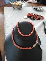 Bloedcoralen sieraden., Ophalen of Verzenden, Zo goed als nieuw, Goud, Goud