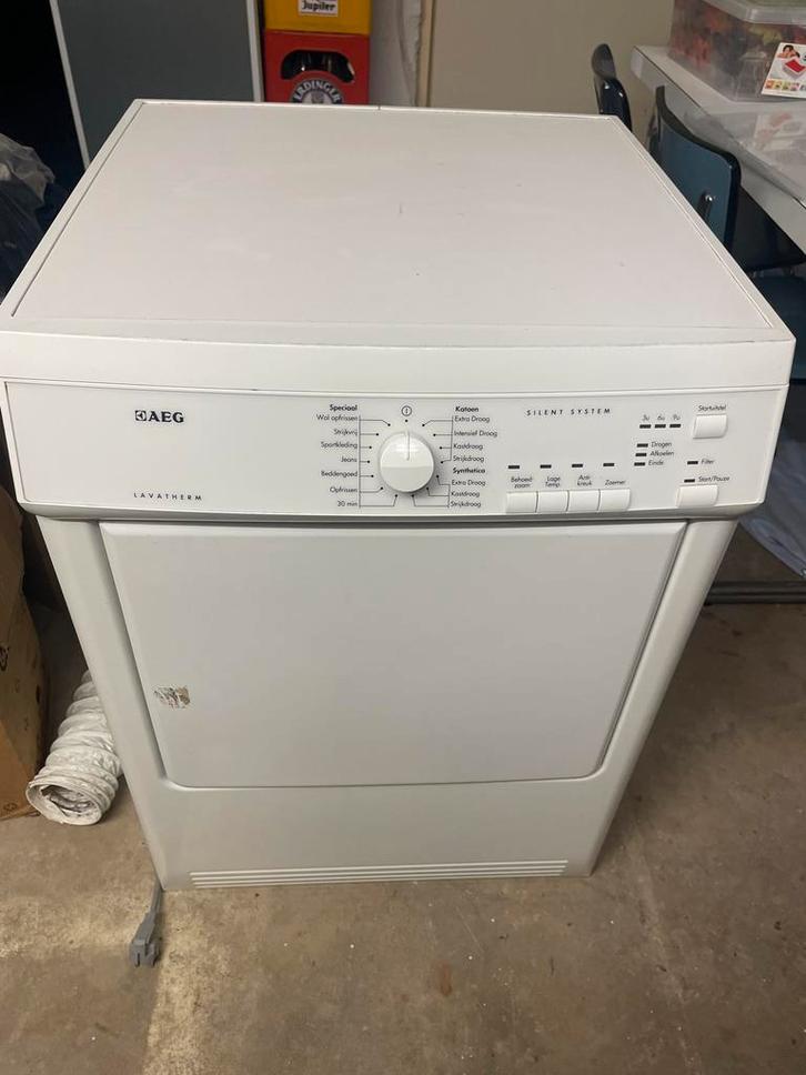 AEG Lavatherm T65170AV Wasdroger afvoerdroger, Witgoed en Apparatuur, Wasdrogers, Gebruikt, Luchtafvoer, Voorlader, 6 tot 8 kg