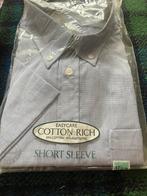 Nieuw overhemd met korte mouw in originele verpakking mt 43/, Kleding | Heren, Overhemden, Blauw, Ophalen of Verzenden, Halswijdte 43/44 (XL)