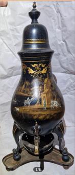 Antieke Tinnen Kraantjeskan, Beschilderd, ca. 1900, Antiek en Kunst, Antiek | Tin, Ophalen of Verzenden