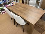 Eettafel voor 4 personen, Huis en Inrichting, Tafels | Eettafels, Ophalen, Gebruikt, 100 tot 150 cm, Eikenhout