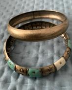 Vintage armbanden mooie kleuren 7cm  patina is oud, Ophalen of Verzenden, Gebruikt