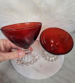 2 rode Anchor Hocking Boopie glazen., Ophalen of Verzenden