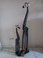 2 grote handgemaakte giraffen uniek, Antiek en Kunst, Ophalen