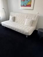 Witte Slaapbank / Futon - Zo goed als nieuw, Ophalen, Wit, Tweepersoons, 140 cm