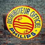 Oud origineel Philips dealer emaille reclamebord, Verzamelen, Merken en Reclamevoorwerpen, Reclamebord, Gebruikt, Ophalen of Verzenden