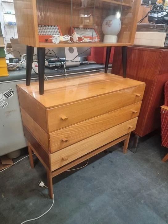 Vintage ladenkast jaren 60 70, Huis en Inrichting, Kasten | Ladekasten, Zo goed als nieuw, Minder dan 100 cm, 25 tot 50 cm, Ophalen of Verzenden