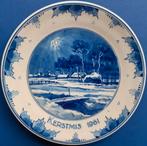 Kerstmis 1961 Porceleyne Fles 18cm (6) Sneeuwlandschap ster, Ophalen of Verzenden