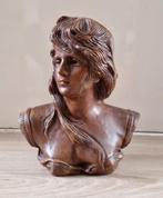 Antiek borstbeeld gebr.van Paridon Hollands jonge vrouw 22cm, Antiek en Kunst, Ophalen of Verzenden