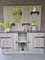 Kast - Wandkast - Wandmeubel steigerhout, Ophalen, 250 tot 300 cm, 200 cm of meer, 25 tot 50 cm