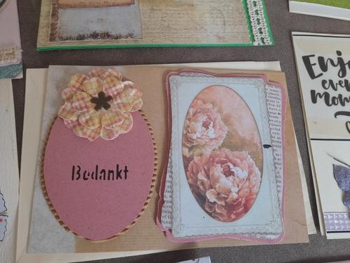 60 zelfgemaakte kaarten, Hobby en Vrije tijd, Kaarten | Zelfgemaakt, Zo goed als nieuw, Overige thema's, Ophalen of Verzenden