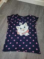 Donkerblauw shirtje met Marie Aristocats afbeelding, Kinderen en Baby's, Kinderkleding | Maat 128, C&A, Meisje, Ophalen of Verzenden