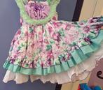 La Amapola jurk mint groen /lila paars bloem 110-116 42475, Kinderen en Baby's, Kinderkleding | Maat 116, Meisje, Ophalen of Verzenden