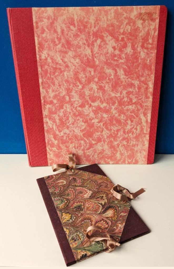 Vintage mappen/marmereffect, Diversen, Papierwaren, Gebruikt, Ophalen of Verzenden