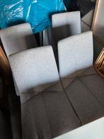 4 eetkamerstoelen met chrome poten, Ophalen of Verzenden, Gebruikt, Vier