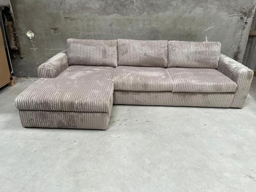 !!ACTIE!! Hoekbank Uno Brede Rib-Stof, Huis en Inrichting, Banken | Bankstellen, Nieuw