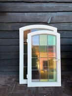 2 x Glas in lood raam, Ophalen, Gevelraam of Ruit, Zo goed als nieuw, Minder dan 80 cm