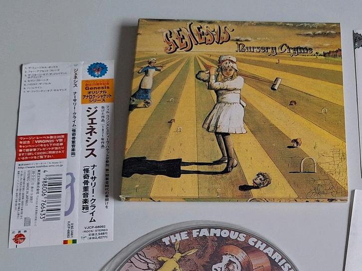 Genesis nursery crime cd Japanese import Obi strip, Cd's en Dvd's, Cd's | Rock, Zo goed als nieuw, Progressive, Ophalen of Verzenden