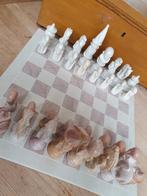 Vintage spekstenen schaakspel uit Kenia, Hobby en Vrije tijd, Gezelschapsspellen | Bordspellen, Ophalen of Verzenden, Zo goed als nieuw