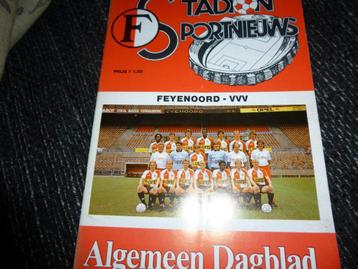 programma boekjes Feyenoord-VVV uit en thuis beschikbaar voor biedingen