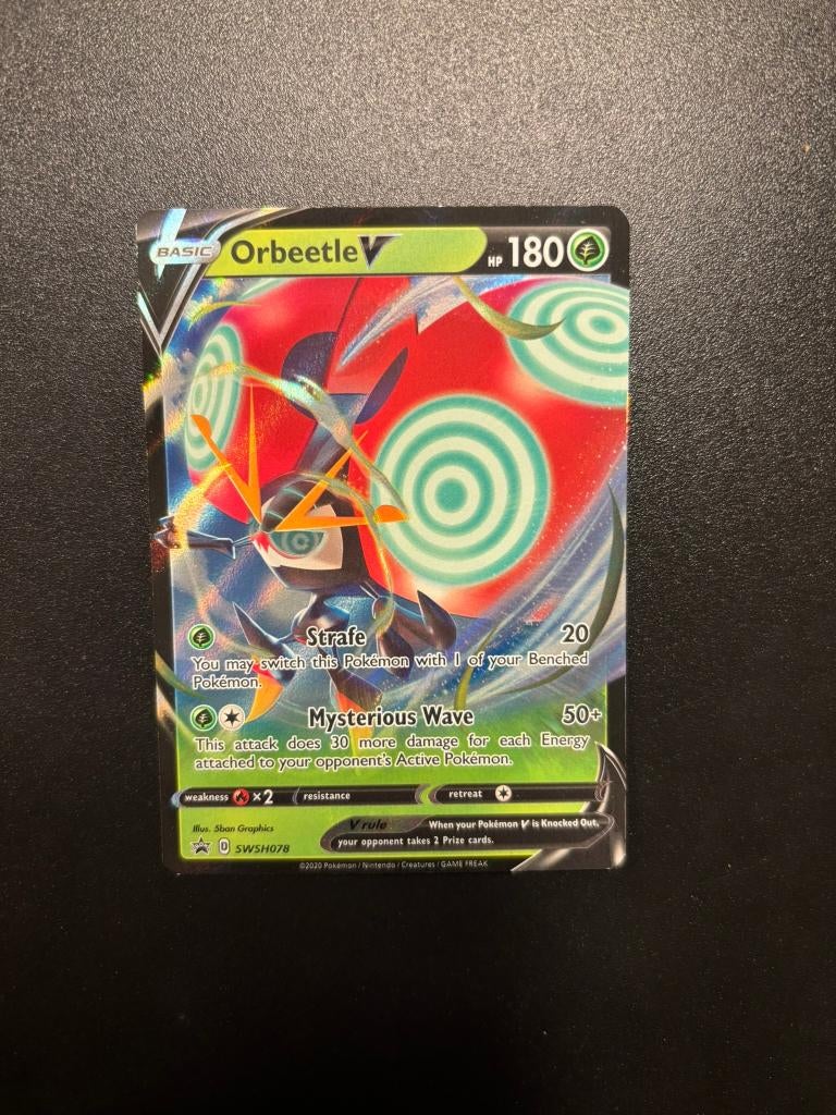 Orbeetle V (SWSH 078), Hobby en Vrije tijd, Verzamelkaartspellen | Pokémon, Verzenden, Zo goed als nieuw